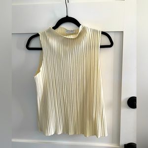 Anine Bing Rondi top in cream, size small.